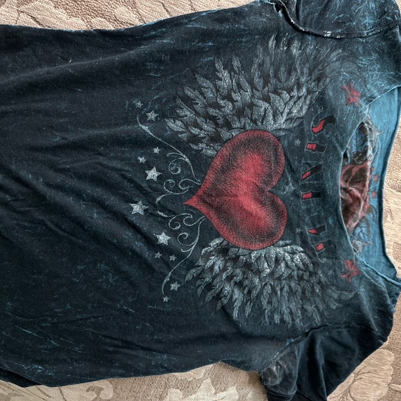 Affliction T-shirt. Reversible size small - Picture 3 of 4